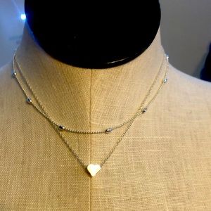Sterling silver heart necklace